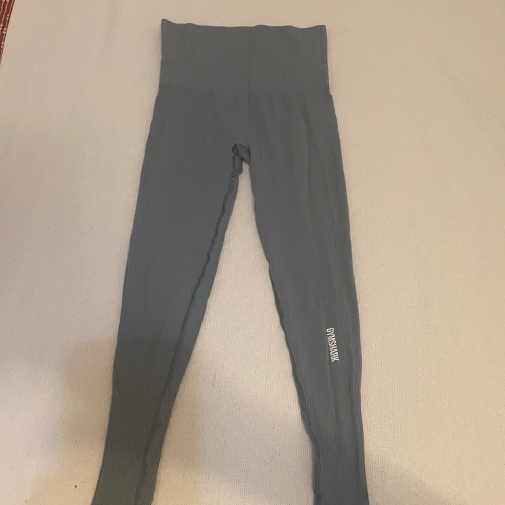 Workout leggings, size XS, greenish blue